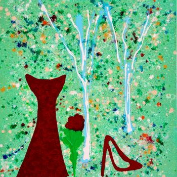 제목이 "Wald 13"인 미술작품 Ilir Osmani (Art Brovina)로, 원작, 아크릴
