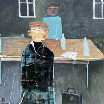 Peinture intitulée "A Table Full of Sec…" par Ilya Volykhine, Œuvre d'art originale, Huile