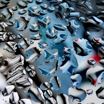 摄影 标题为“Car Reflection in B…” 由Ingrid Blaurock, 原创艺术品, 数码摄影 安装在铝上