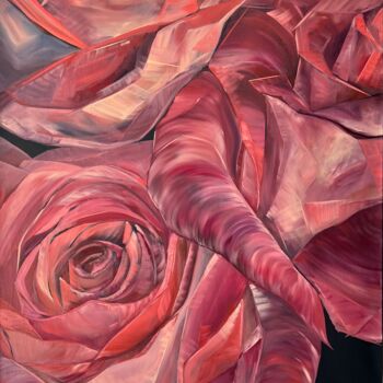 Schilderij getiteld "Roses are Red" door Inna Sumina, Origineel Kunstwerk, Olie