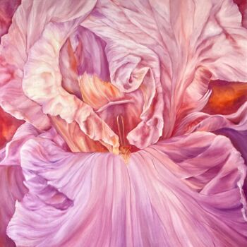 Malarstwo zatytułowany „Pink Powder” autorstwa Inna Sumina, Oryginalna praca, Olej