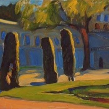 Painting titled "Oranienbaum.Parc." by Inna Skliarevskaia, Original Artwork, Oil