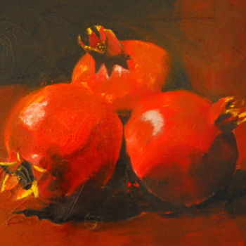 绘画 标题为“pomegranate” 由Iosef Yusupov, 原创艺术品, 油
