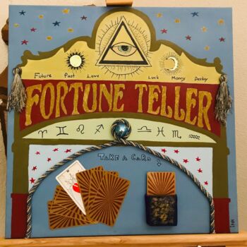 Peinture intitulée "Fortune Teller" par İPek Akırmak, Œuvre d'art originale, Acrylique