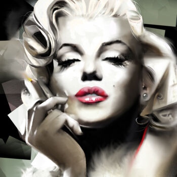 "Marilyn Monroe" başlıklı Tablo Ira Tsantekidou tarafından, Orijinal sanat, Dijital Resim
