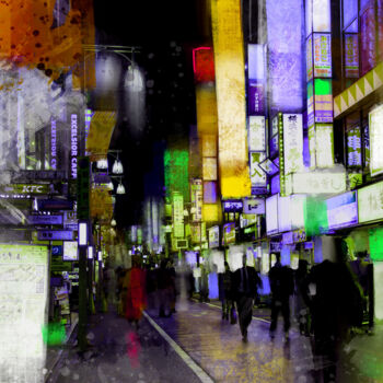 Peinture intitulée "Tokio 1" par Ira Tsantekidou, Œuvre d'art originale, Peinture numérique