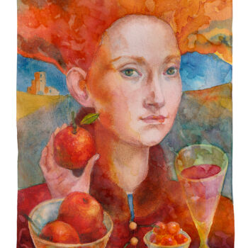 "Clementine." başlıklı Tablo Irene Vlassova tarafından, Orijinal sanat, Suluboya