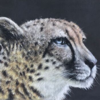 Dibujo titulada "Cheetah" por Irene_art, Obra de arte original, Pastel