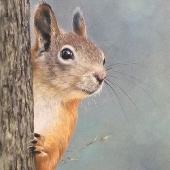 Drawing titled "Nuts" by Irene_art, Original Artwork, Pastel