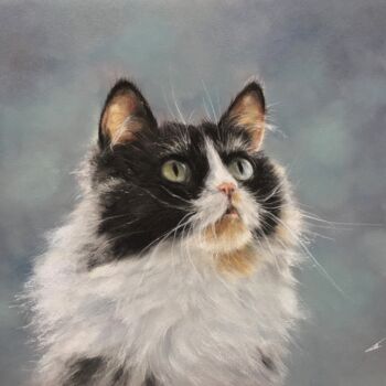 Drawing titled "Instinct" by Irene_art, Original Artwork, Pastel