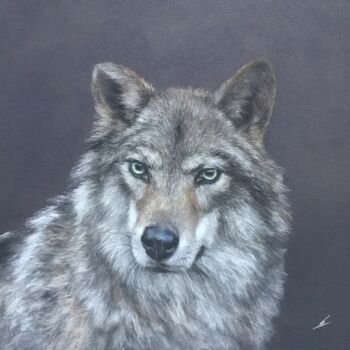 Dibujo titulada "Owner of the forest" por Irene_art, Obra de arte original, Pastel