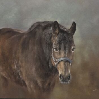 Drawing titled "By the evening" by Irene_art, Original Artwork, Pastel