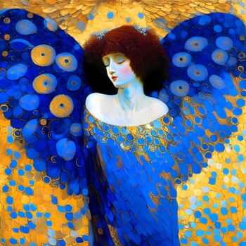 绘画 标题为“DREAMING ANGEL - LA…” 由Irina Bast, 原创艺术品, 油