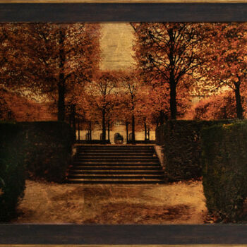 Photographie intitulée "Paris, Jardin des T…" par Irina Dotter, Œuvre d'art originale, Photographie manipulée Monté sur Verre