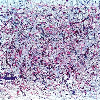 Pintura titulada "Purple  Pink  White…" por Irina Fedorova, Obra de arte original, Acrílico