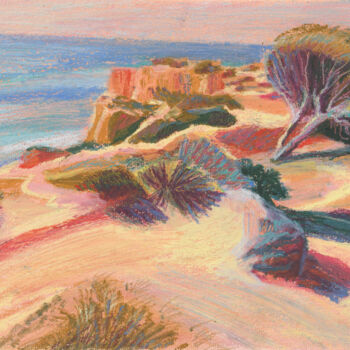 Картина под названием "Portugal Landscape" - Irina Kovaleva, Подлинное произведение искусства, Пастель