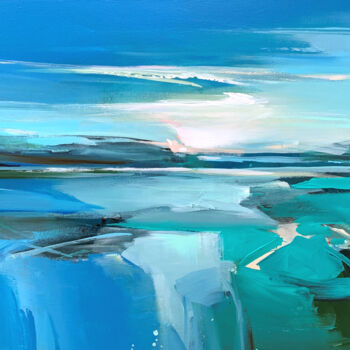 Malarstwo zatytułowany „Traveling to Norway…” autorstwa Irina Laube, Oryginalna praca, Akryl