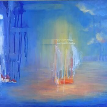 Pittura intitolato "Sunset" da Irina Miroshnichenko, Opera d'arte originale, Olio