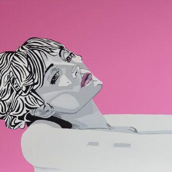 Peinture intitulée "...Women's Day pink…" par Irina Reitz, Œuvre d'art originale, Acrylique Monté sur Châssis en bois