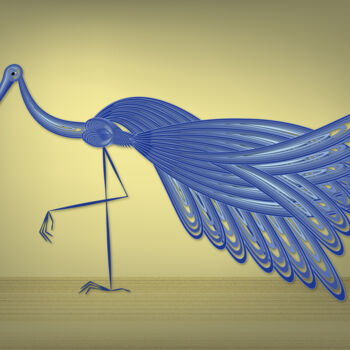 제목이 "Blue bird of happin…"인 디지털 아트 Ирина Рыжкова (Ira Go)로, 원작, 2D 디지털 작업