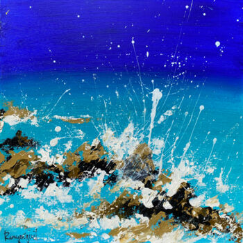 Peinture intitulée "Ocean Waves 9" par Irina Rumyantseva, Œuvre d'art originale, Acrylique