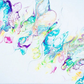 Pittura intitolato "Soap Bubble Melody" da Irmi Harlander, Opera d'arte originale, Acrilico Montato su Telaio per barella in…