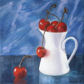 Painting titled "Cerises" by Irwine B., Original Artwork, Acrylic