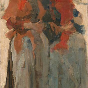 「Deux jeunes filles…」というタイトルの絵画 Isaac Israëlsによって, オリジナルのアートワーク, オイル