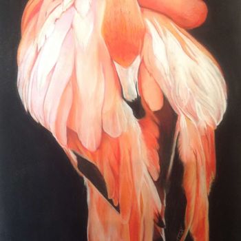 Painting titled "Un rêve en rose" by Isabelle Auffret Frazer De Villas, Original Artwork, Pastel