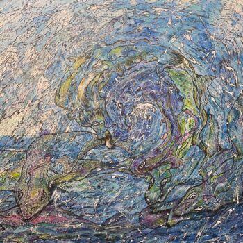 Pittura intitolato "Sea Creatures" da Isabel Ferrer, Opera d'arte originale, Acquarello