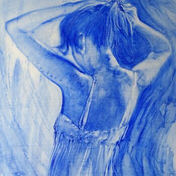 "🔷 Coiffure en bleu…" başlıklı Tablo Isabel Mahe tarafından, Orijinal sanat, Petrol