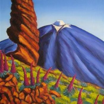 "Teneriffa El Teide…" başlıklı Tablo Isabel Degen tarafından, Orijinal sanat, Petrol
