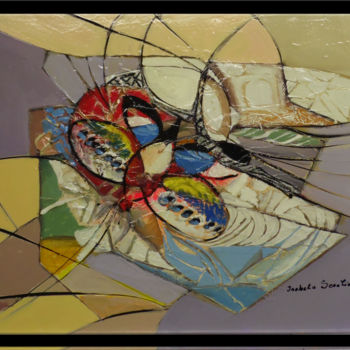 Peinture intitulée "la rotazione della…" par Isabela Seralio, Œuvre d'art originale, Huile