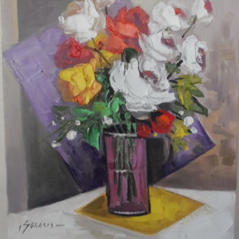 Painting titled "a7.jpg  fiori del g…" by Isabela Seralio, Original Artwork, Oil