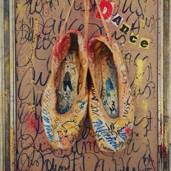 Collages titulada "JUST DANCE" por Isabelle Blondel, Obra de arte original, Collages