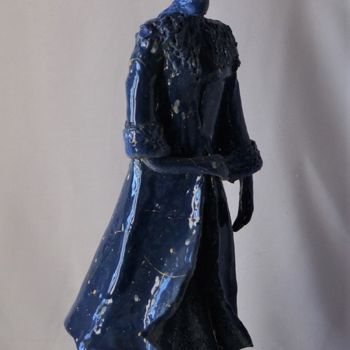 Escultura titulada "Fille du vent" por Isabelle Zwang, Obra de arte original, Cerámica