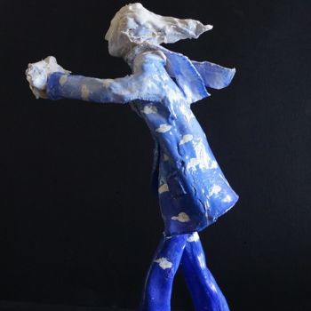 Sculpture titled "Série fille du vent…" by Isabelle Zwang, Original Artwork, Ceramics