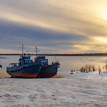 Fotografie getiteld "Frozen ships" door Iurii Baklykov, Origineel Kunstwerk, Digitale fotografie
