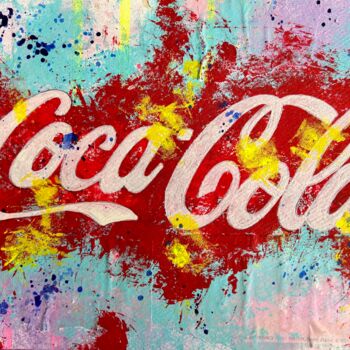 Peinture intitulée "Coca cola" par Ivanna Manzur, Œuvre d'art originale, Acrylique