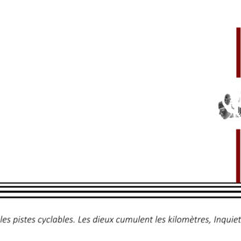 Zeichnungen mit dem Titel "A bicyclette" von Justafact.Osh, Original-Kunstwerk, Tinte