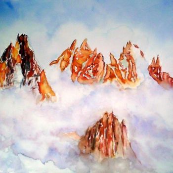 Peinture intitulée "alpes-les-drus.jpg" par Jm Belletou, Œuvre d'art originale