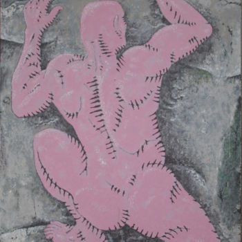 Schilderij getiteld "Escalade" door Jorje Muriel Rivedale, Origineel Kunstwerk, Acryl Gemonteerd op Houten paneel