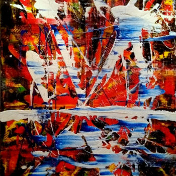 Schilderij getiteld "Exithing" door Marcel Van Vliet, Origineel Kunstwerk, Acryl