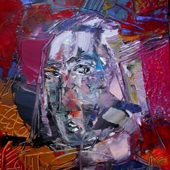 Peinture intitulée "Autoportrait" par Jacques Donneaud, Œuvre d'art originale, Acrylique Monté sur Châssis en bois