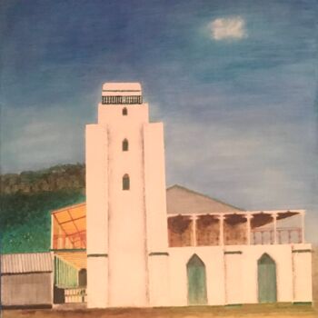 Pintura intitulada "Mosquée de Mtsapere" por Jacques Girauld, Obras de arte originais, Óleo