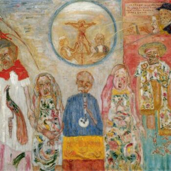 Pintura titulada "Les vils vivisecteu…" por James Ensor, Obra de arte original, Oleo