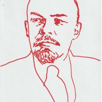 图画 标题为“Lenin” 由James B Studios, 原创艺术品, 标记