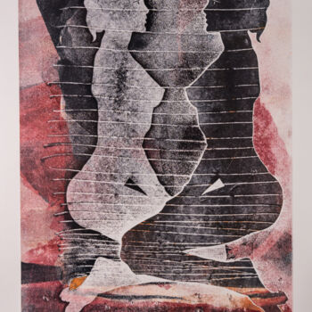 Printmaking titled "Double nude" by Jan Bosak, Original Artwork, Monotype
