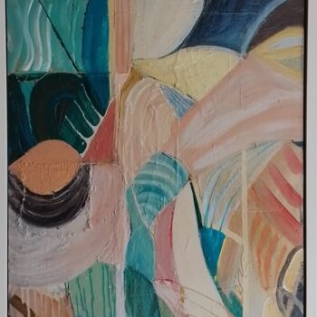 Schilderij getiteld "Vera Moda" door Jan O'Sullivan, Origineel Kunstwerk, Acryl Gemonteerd op Andere stijve panelen