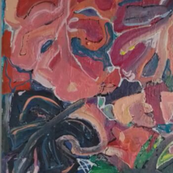 Painting titled "Monstera Mash #6" by Jan O'Sullivan, Original Artwork, Acrylic